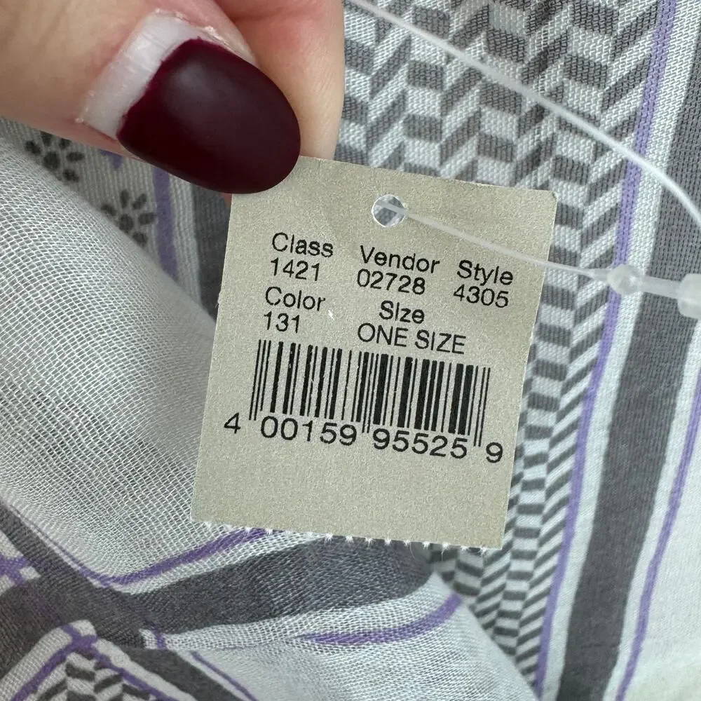 2- NWT Y2K American Eagle Red/Black/White Rectangle & Square Scarf One Size - Picture 11 of 13